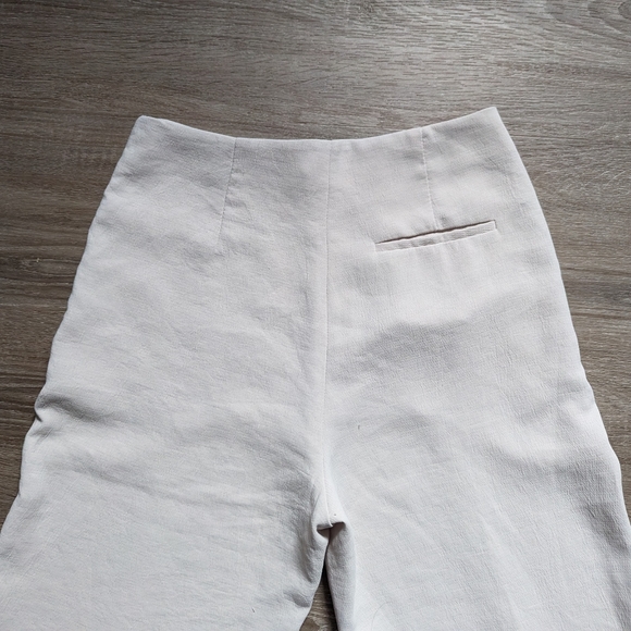 Wilfred Cropped Wide Leg Trousers | Cream - Picture 5 of 5